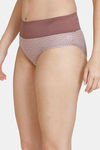 Zivame Anti-Microbial High Rise Full Coverage Tummy Tucker Hipster Panty (Pack of 2) - Multicolor — thumbnail 4